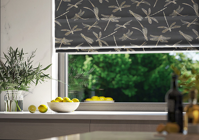 Dragonflies, Twilight - Roman Blind - Image 5